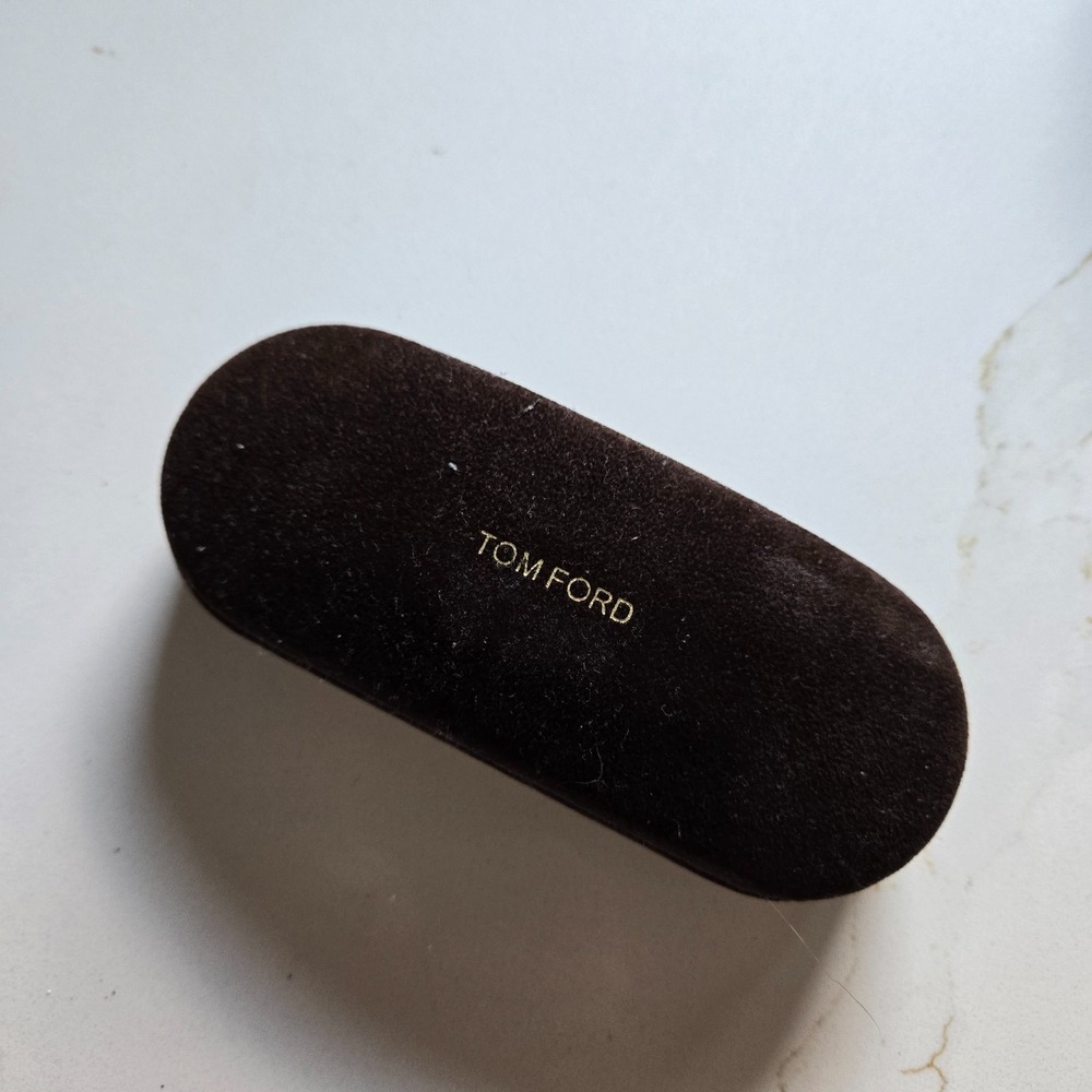 Tom Ford Brown Glasses Case 7" x 3"